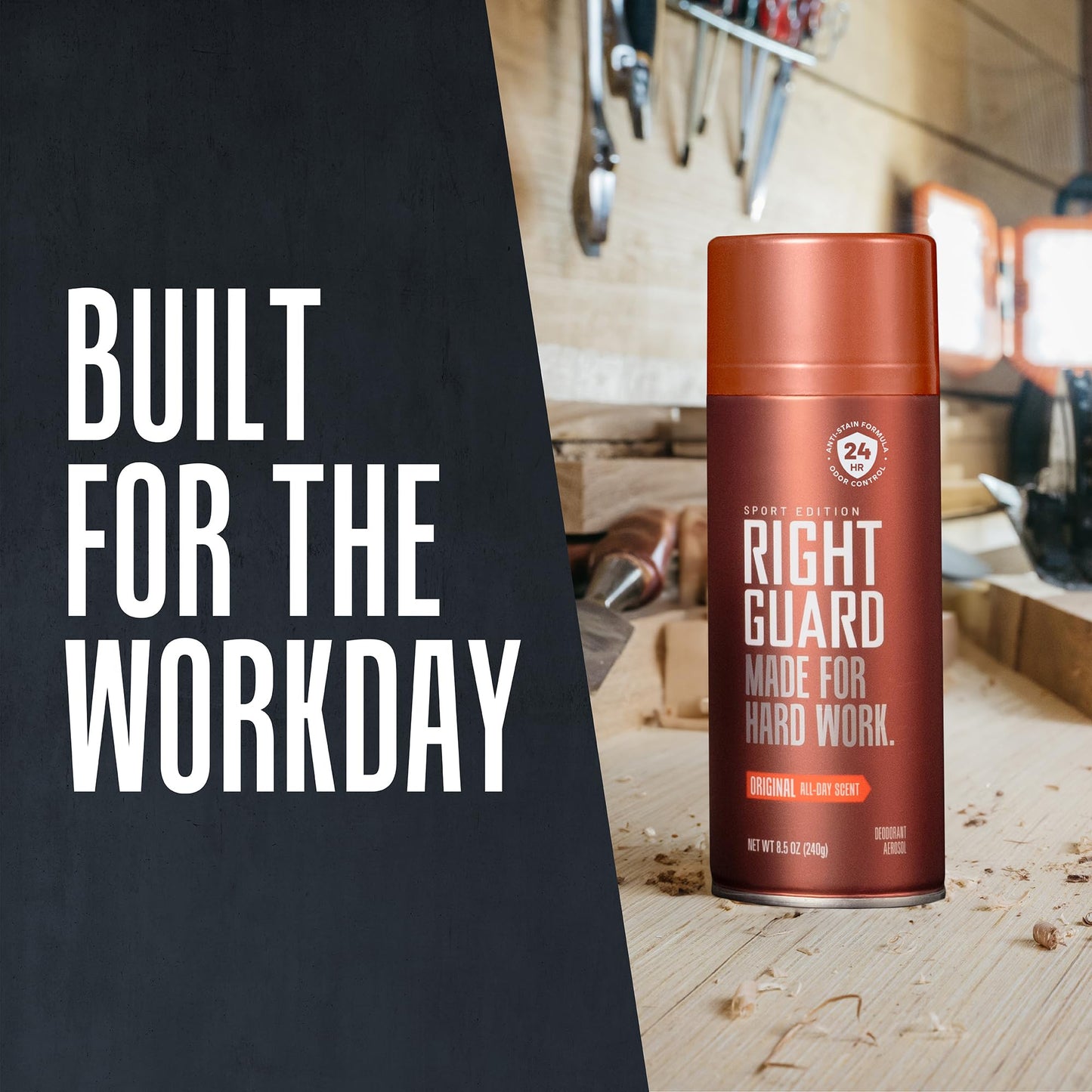 Right Guard Sport Original Scent Deodorant Spray - Aluminum Free Spray Deodorant for Men, 24-Hour Odor Protection, Anti-Stain, & Long-Lasting, 8.5 oz Beauty and Personal Care Right Guard