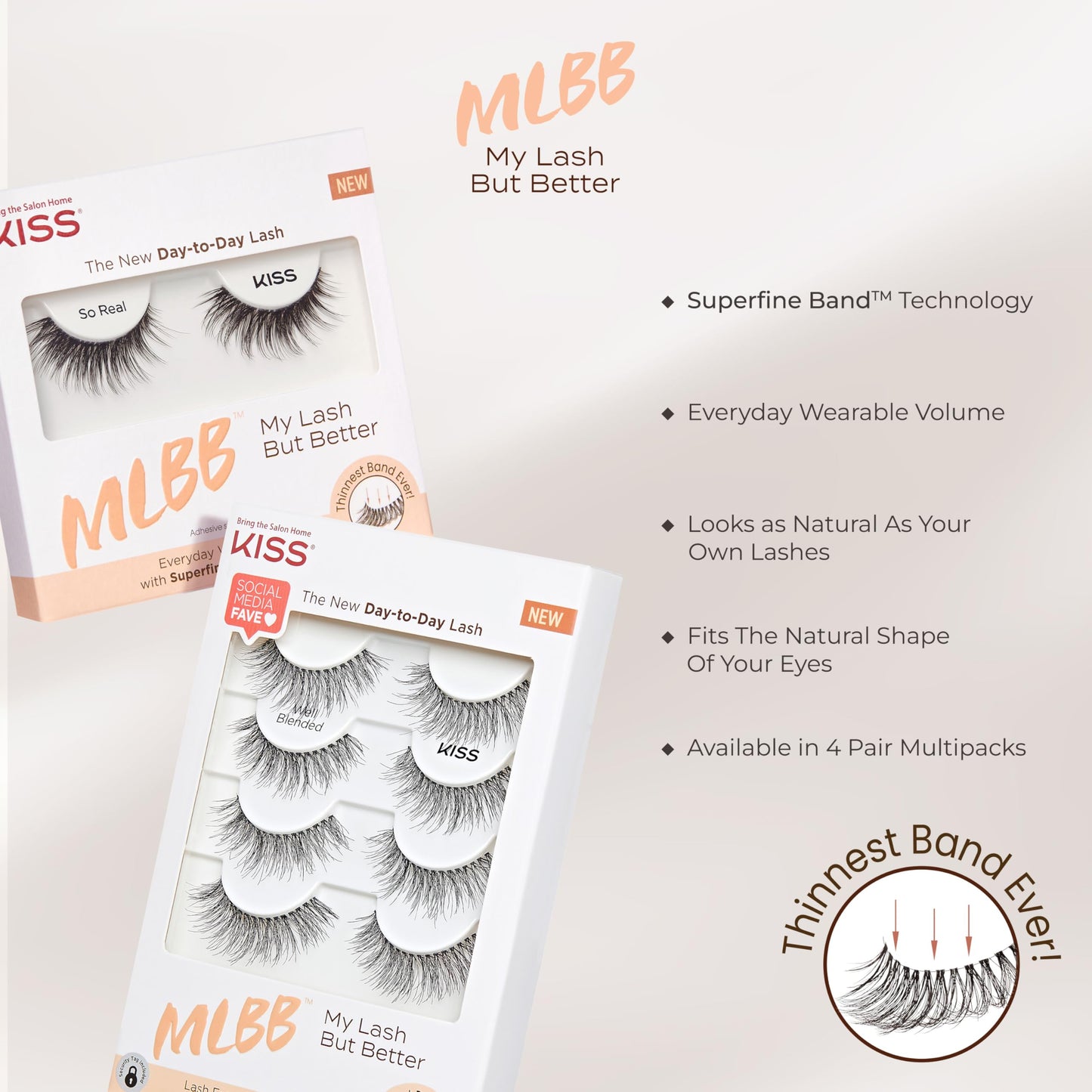 Kiss My Lash But Better All Mine (Pack of 2) Beauty & Personal Care KISS
