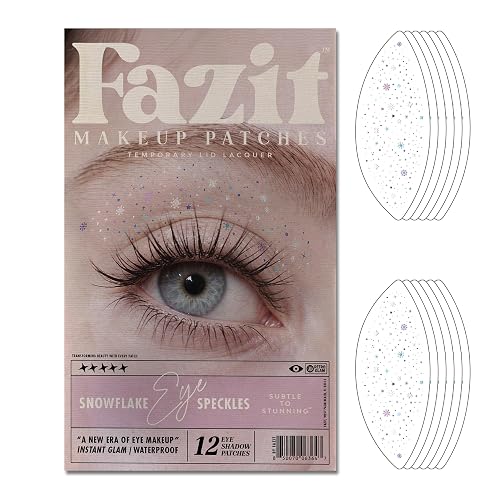 Fazit Makeup Patches - Snowflake Eye Speckles - Glow Up Make-Up Patches - Cute Glitter Makeup Accessories for Women - Cosmetic Glitter for Face Beauty & Personal Care Fazit