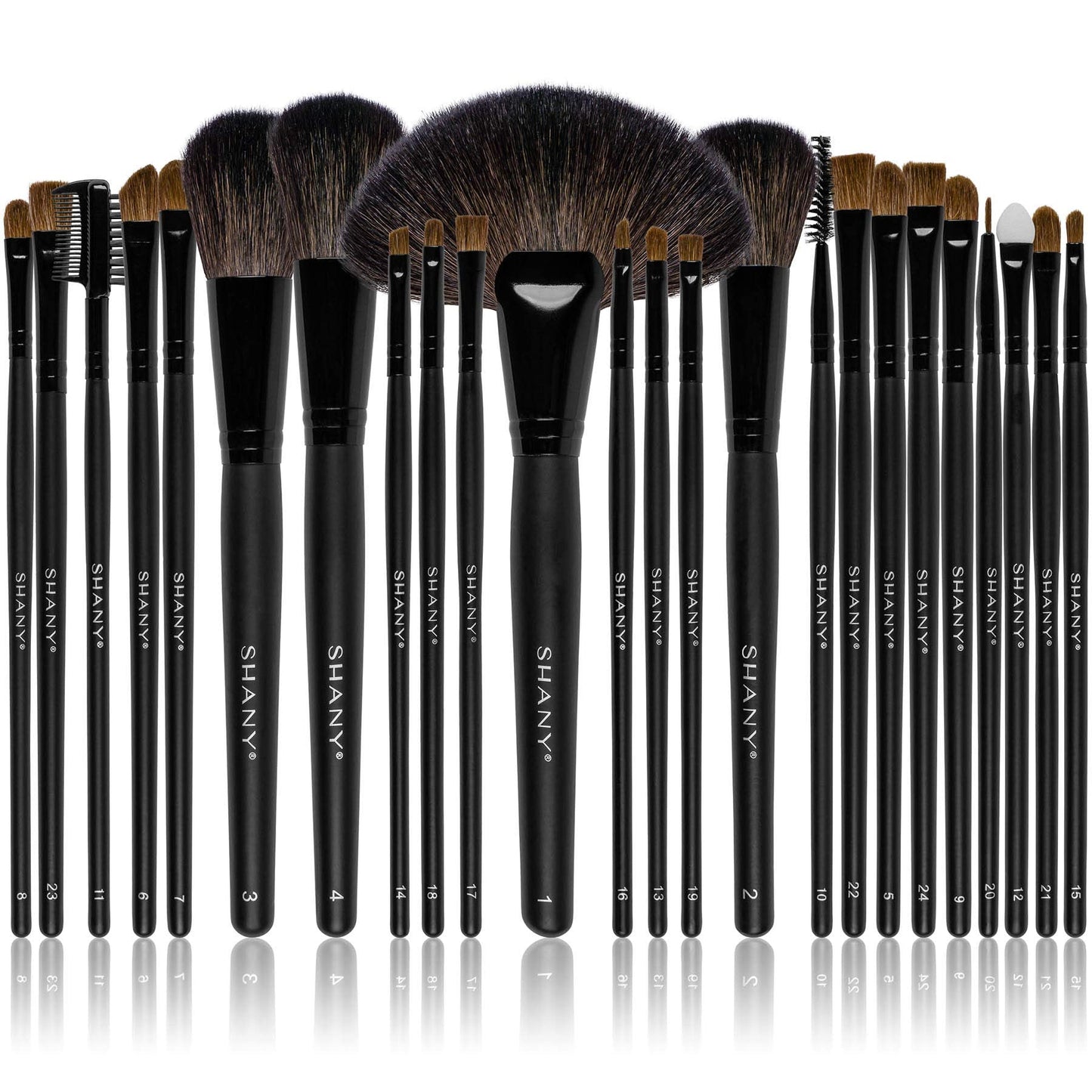 SHANY Makeup Brush Set Studio Quality Total Pro Make up Brushes with Pouch- Cosmetics applicator for Foundation, Powder, Eyeshadow, Concealer, Liner Beauty & Personal Care SHANY