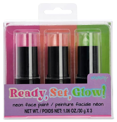iscream Autumn Glam 3-piece Multicolor Sheer Neon Face Paint Stick Set Beauty & Personal Care iscream
