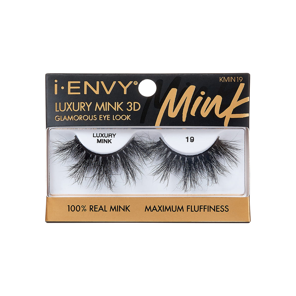 i-ENVY False Lashes Luxury Mink Collection Eyelashes 100% Real Mink Glamorous Eye Look Lashes Maximum Fluffiness 3D Multi-Curl Angle Beauty & Personal Care i•ENVY