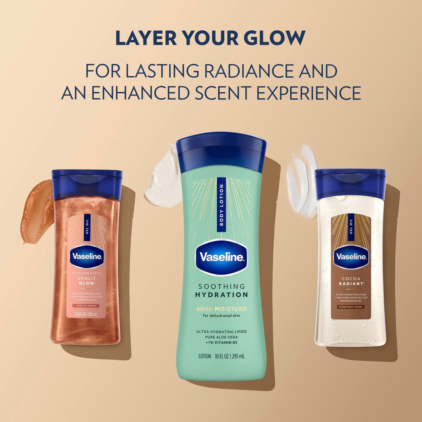 Vaseline Intensive Care Hand and Body Lotion For Dehydrated Skin Soothing Hydration Dry Skin Lotion with Aloe Vera Extract & Ultra-Hydrating Lipids 10 Beauty & Personal Care Vaseline