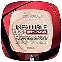 L'Oreal Paris Makeup Infallible Fresh Wear Foundation in a Powder, Up to 24H Wear, Waterproof, Pearl, 0.31 oz. Beauty & Personal Care L'Oreal Paris