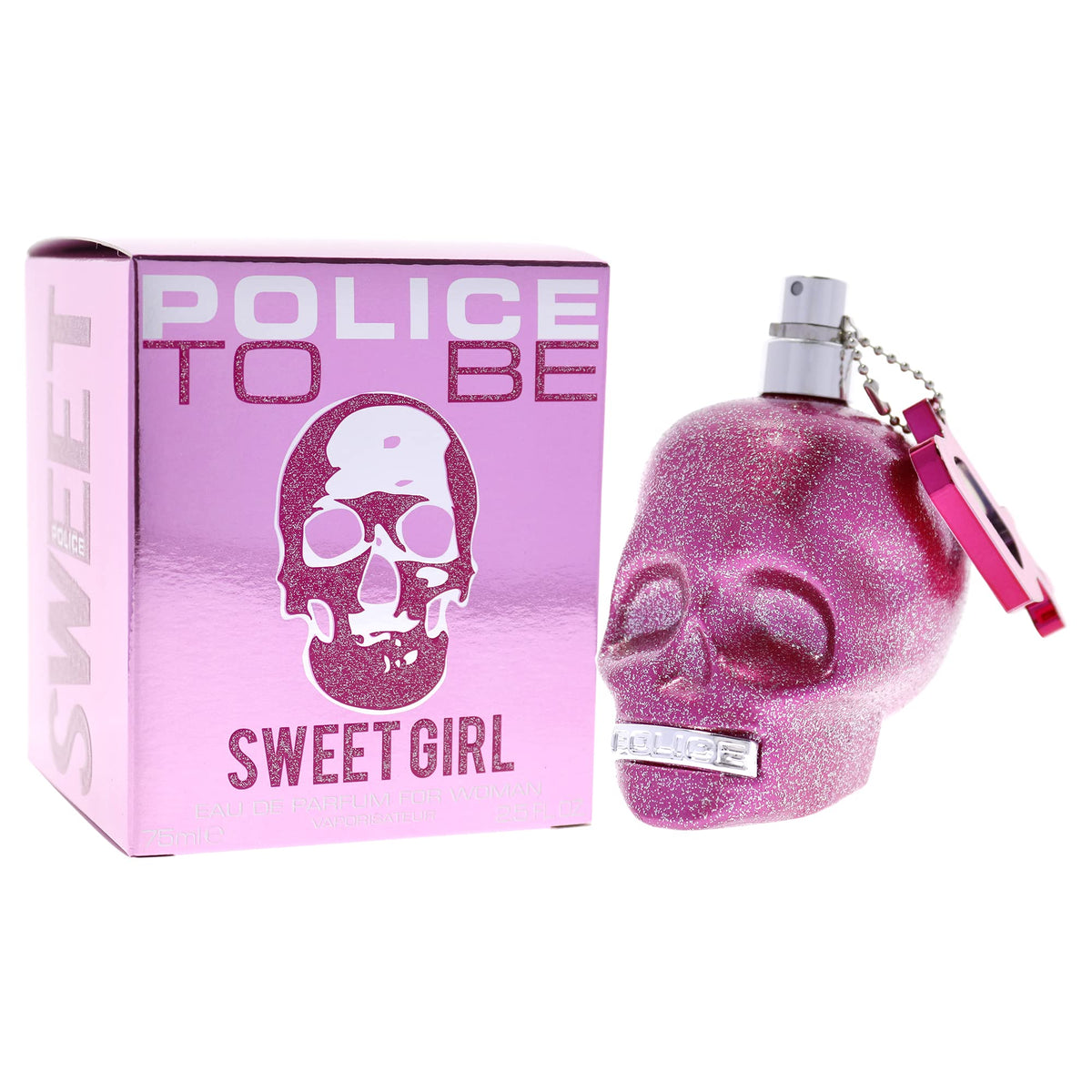 POLICE To Be Sweet Girl Fragrance For Woman - Feminine Scent - Gourmand Accords - Housed In A Pretty, Punk Bottle - Mingles Tart-Sweet Fruits Beauty & Personal Care Police