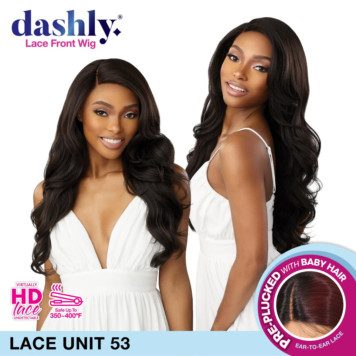 Sensationnel Dashly Lace Front Wig-Unit 53, ASHPEACHBLONDE