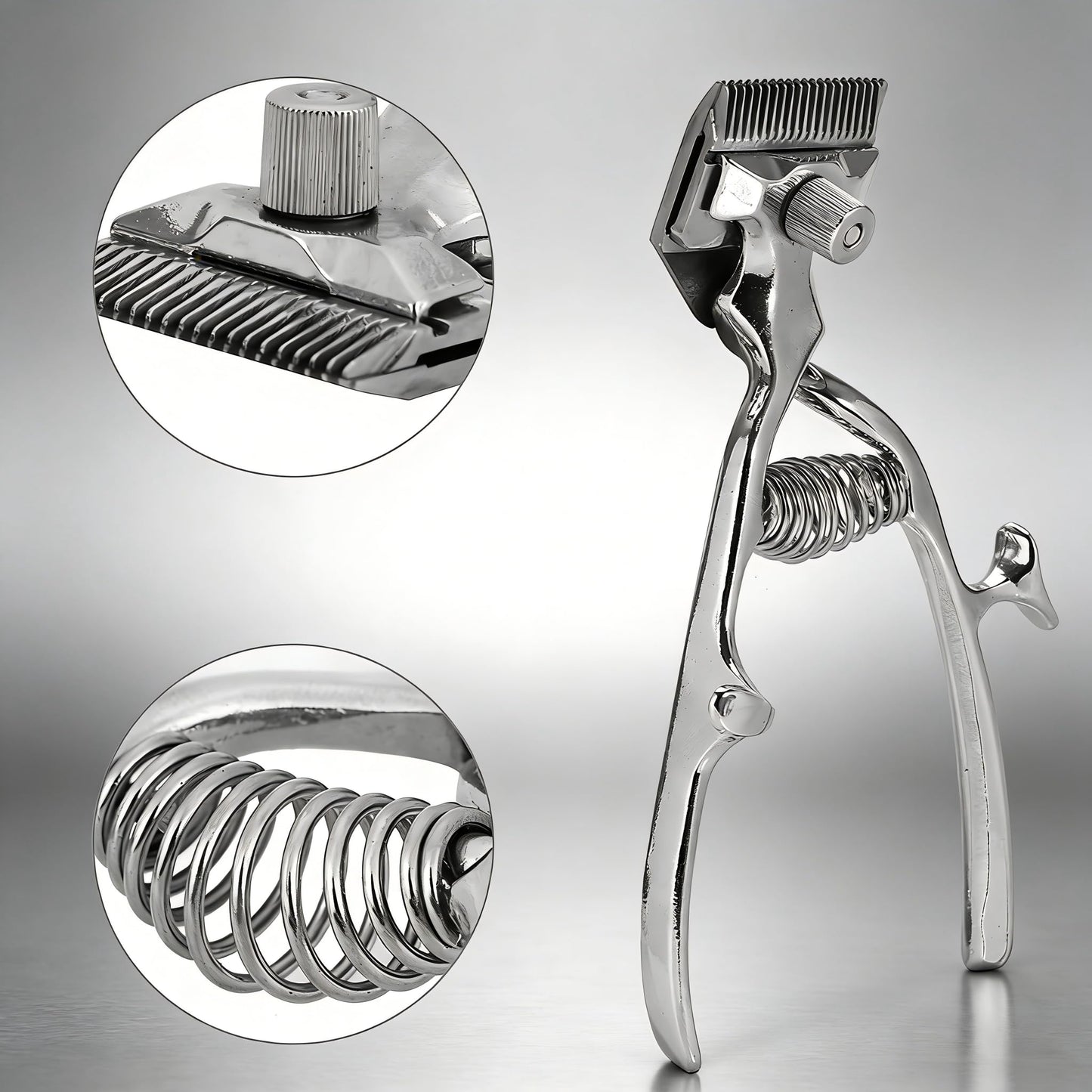 Eatbuy Professional Manual Clipper, Hand Push Hair Cutter for Home & Barber - Stainless Steel Hair Trimmer with Replaceable Blade, Portable Manual Beauty and Personal Care Eatbuy