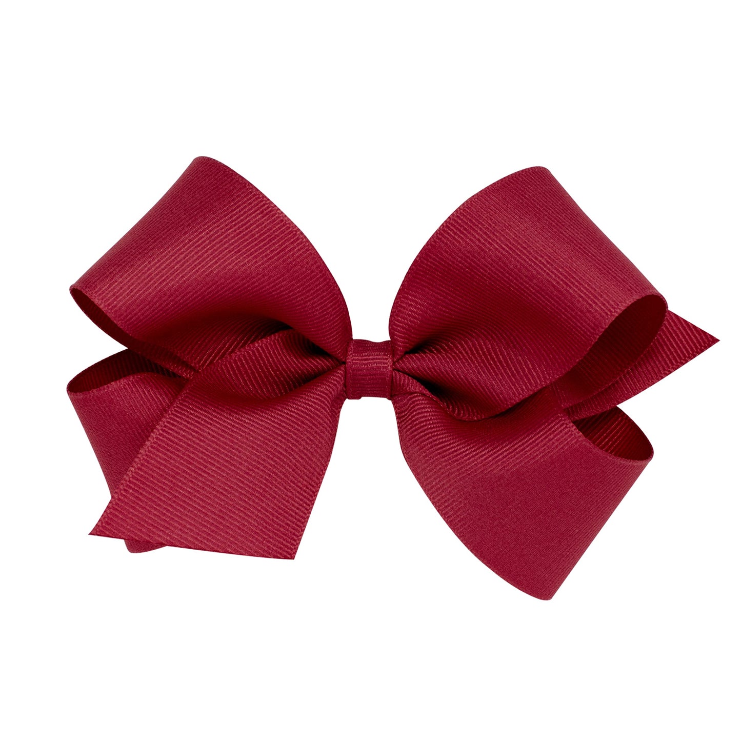Wee Ones Girls' Plain Wrap Classic Grosgrain Hair Bows on a WeeStay No-Slip Hair Clip, Handmade, Medium, Cranberry Beauty & Personal Care Wee Ones