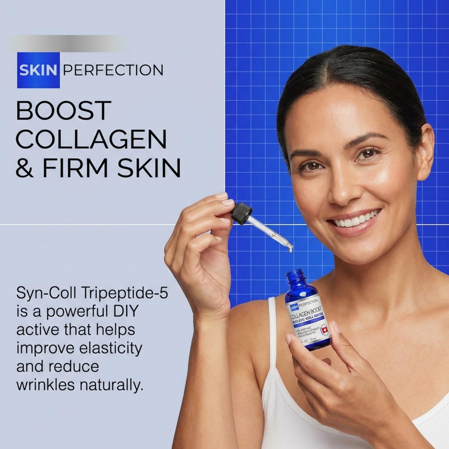 Skin Perfection Syn-coll Tripeptide-5 Boost Collagen Hydrate Epidermis Smoother Less Wrinkles Anti-aging Diy Skincare Active Making Lotion Serums Beauty & Personal Care Skin Perfection