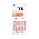 Kiss Nails GEL FANTASY Short Design Nails w/Adhesive Tabs & Glue (KGN12-RIBBONS) (1 PACK) Beauty & Personal Care KISS