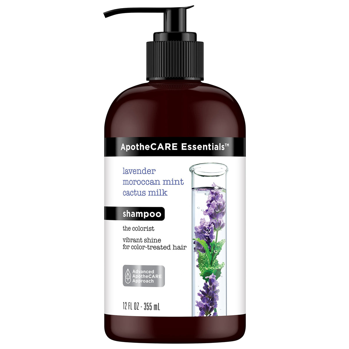 ApotheCARE Essentials The Colorist Shampoo, Lavender, Moroccan Mint, Cactus Milk, 12 oz Beauty & Personal Care ApotheCARE Essentials