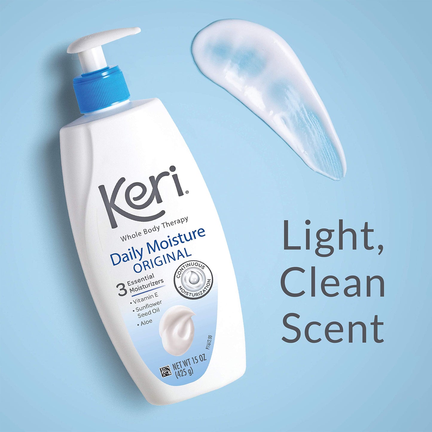 Keri Whole Body Therapy Original, Continuous Moisturization, 3 Essential Moisturizers (Vitamin E, Aloe and Sunflower Seed Oil), 20 Oz Beauty & Personal Care Keri