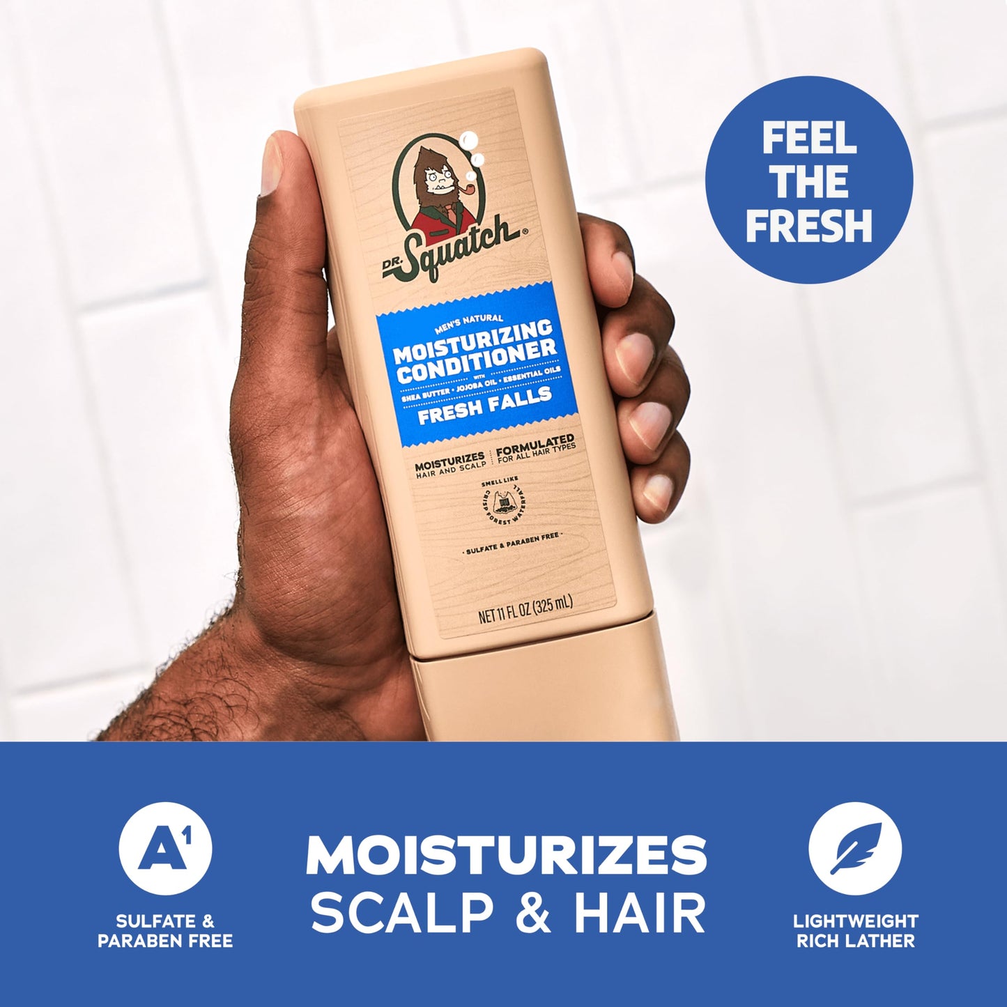 Dr. Squatch Men's Natural Shampoo and Conditioner Set - Sulfate & Paraben Free Natural Shampoo and Conditioner for Men - Scalp Nourishing Formula Beauty & Personal Care Dr. Squatch