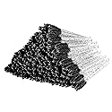 300 Pcs Disposable Crystal Mascara Wand Eyelash Brush Applicator Eyebrow Brush for EyeLash Extension Supplies (Black) Beauty & Personal Care Obinhere