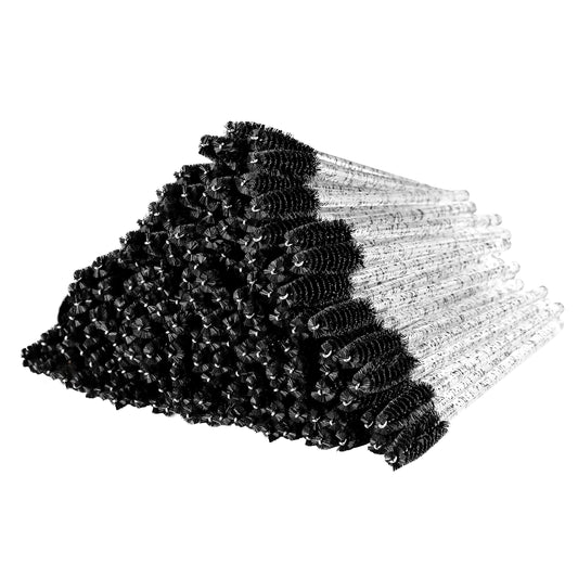 300 Pcs Disposable Crystal Mascara Wand Eyelash Brush Applicator Eyebrow Brush for EyeLash Extension Supplies (Black) Beauty & Personal Care Obinhere