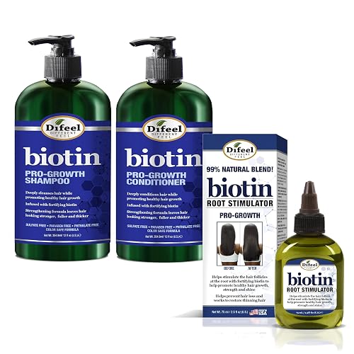 Difeel Biotin 3-PC Cleanse and Root Treatment Hair Growth Set Beauty & Personal Care Difeel