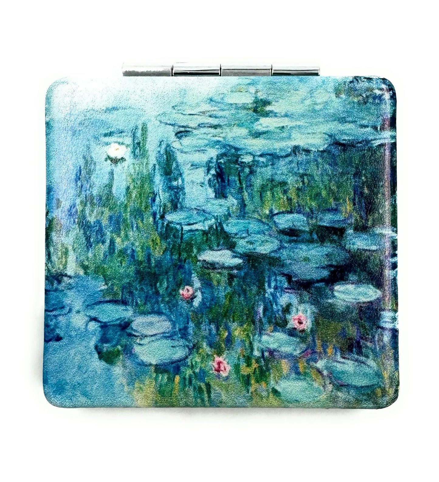 Aeisage Small Handbag Monet Compact Mirror - Folding Pu Leather, Unique Water Lilies Travel Mirror for Sister Beauty & Personal Care Aeisage