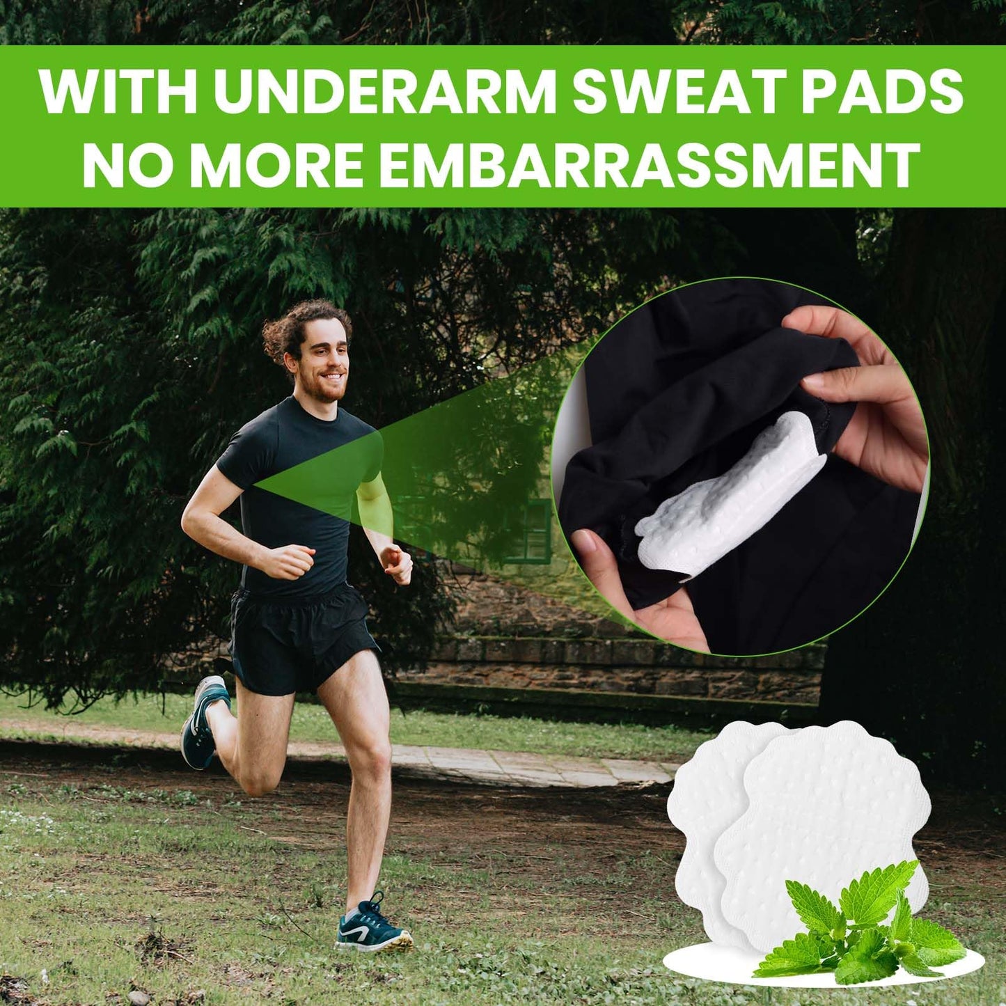 GEN'C BÉAUTY Disposable Underarm Sweat Pads Prevent Armpit Sweat Pads Odour Control Pads (100pcs) Beauty and Personal Care GEN'C BÉAUTY