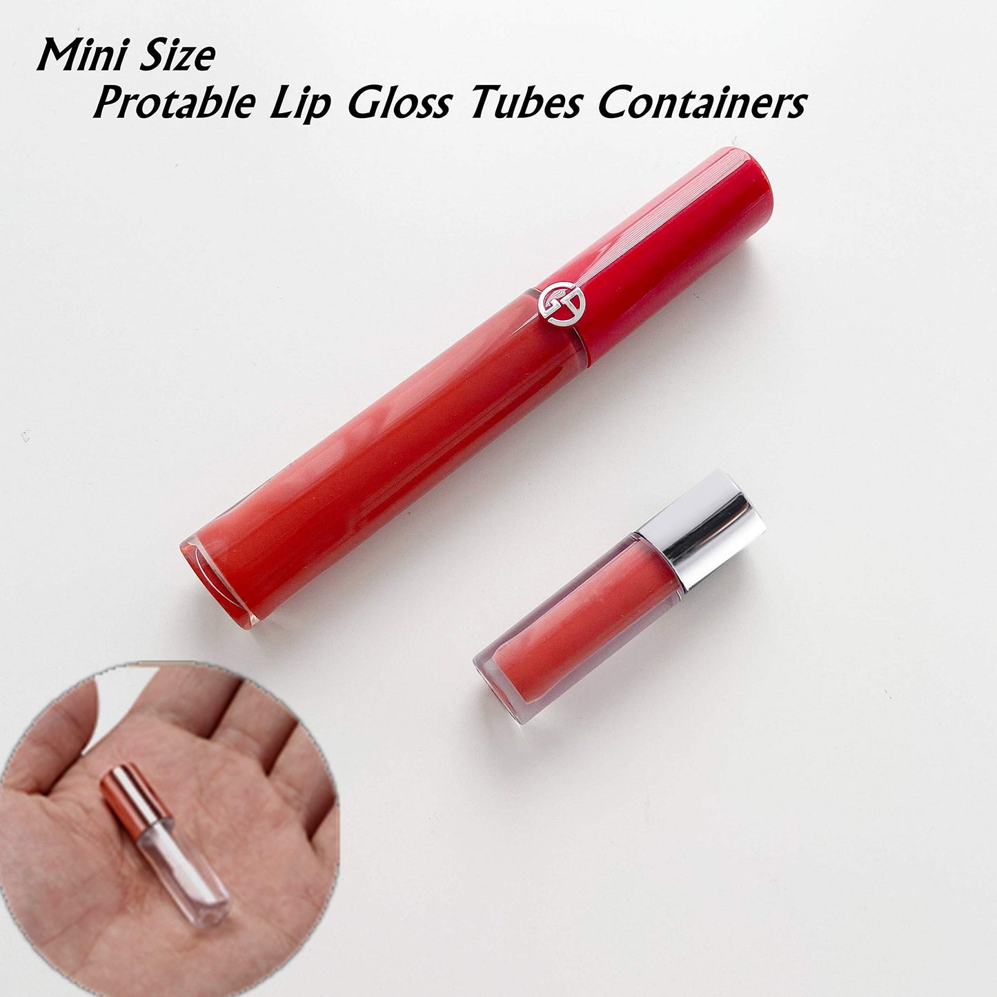 Yosoo 45Pcs Reusable Lipstick Bottle, 1.2ML Empty Lip Gloss Tubes Clear Mini Handmade Containers for Lip Balm DIY Cosmetic Storage Travel Use Beauty & Personal Care Yosoo