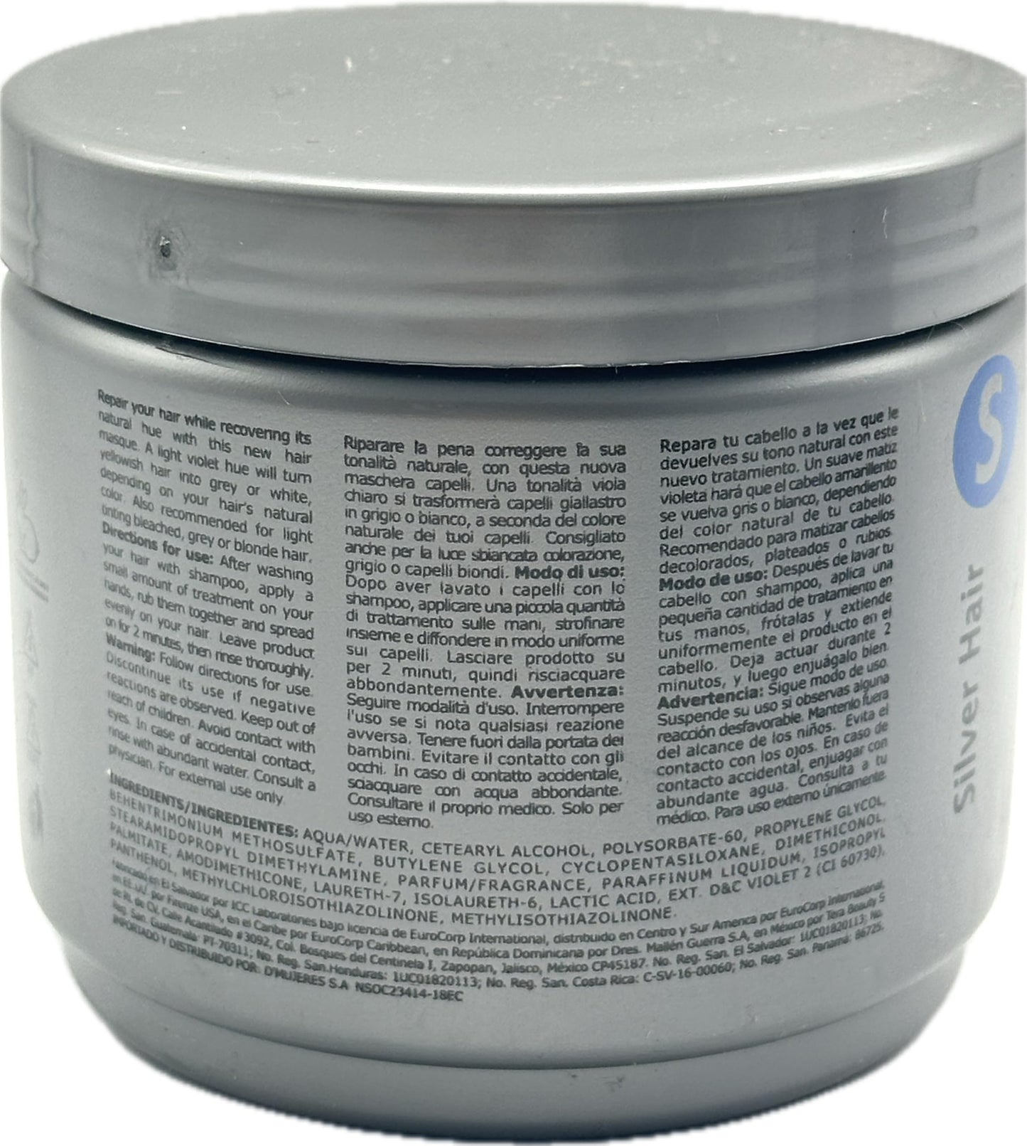 Firenze Professional Silver Hair Shampoo 10.1 oz, Conditioner10.1 oz, Mask Treatment 13.5 oz + SIlver Hair Protein Spray 10.1 fl oz Free Lip Gloss Beauty & Personal Care Firenze Professional