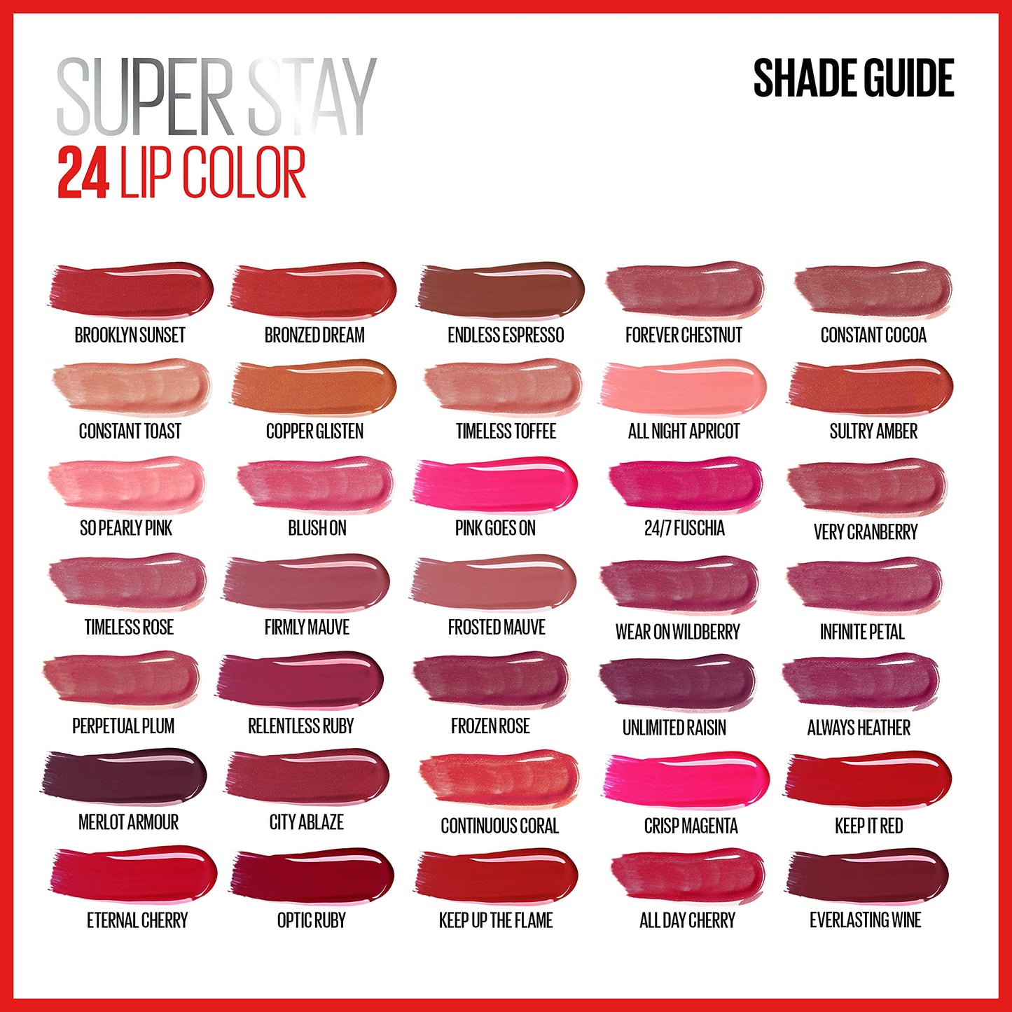 Maybelline Super Stay 24, 2-Step Liquid Lipstick Makeup, Long Lasting Highly Pigmented Color with Moisturizing Balm, Merlot Armour, Red, 1 Count Beauty & Personal Care MAYBELLINE