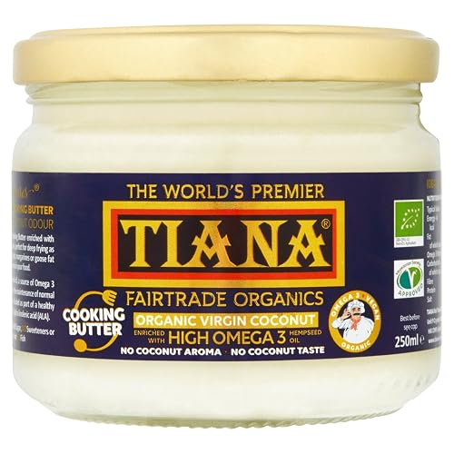Tiana Organic High Omega 3 Coconut Butter 250 ml Beauty & Personal Care TIANA