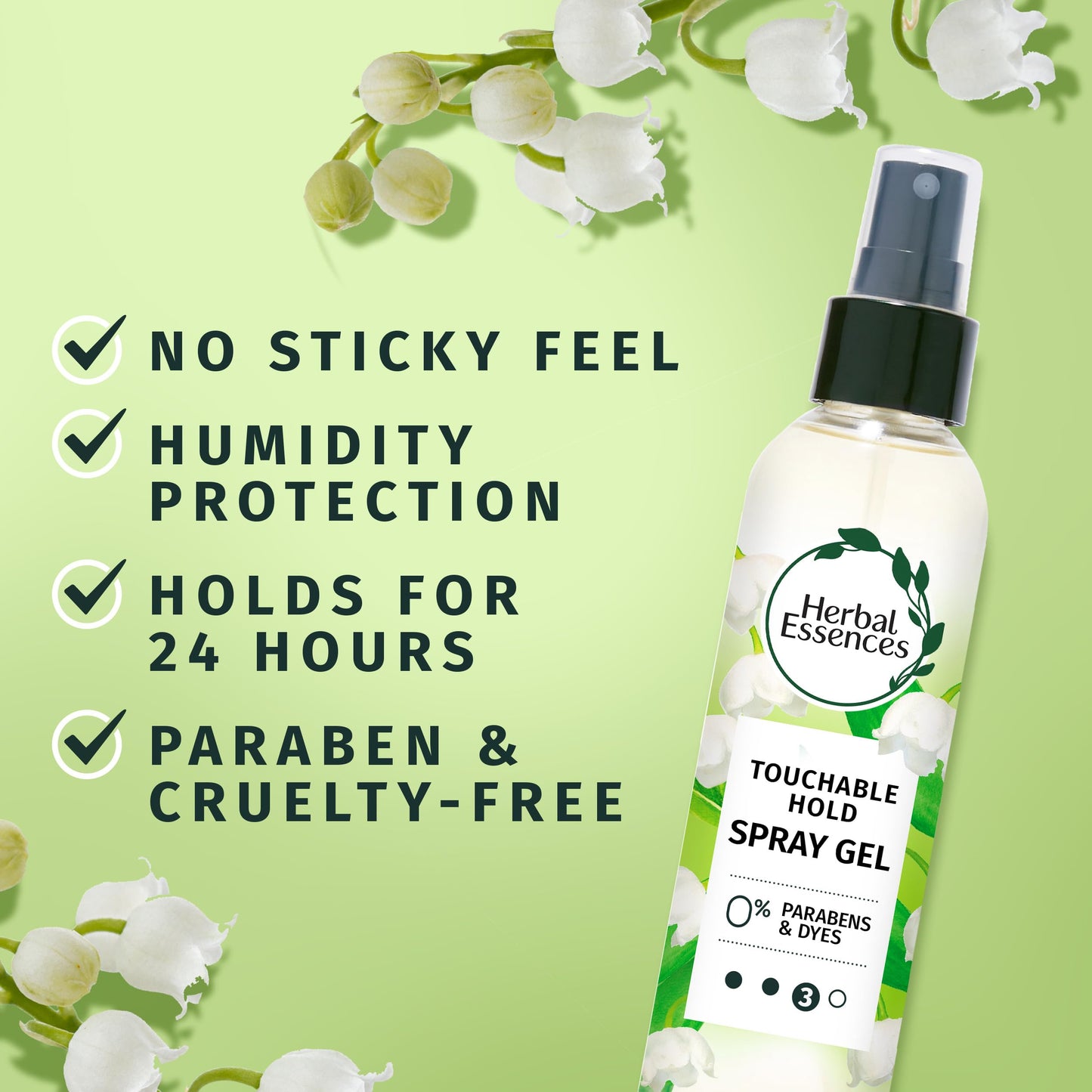 Herbal Essences Hair Spray Gel for Curly Hair, Styling Gel for Women, Touchable Hold, 5.7 Fl Oz (Pack of 3) Beauty and Personal Care Herbal Essences