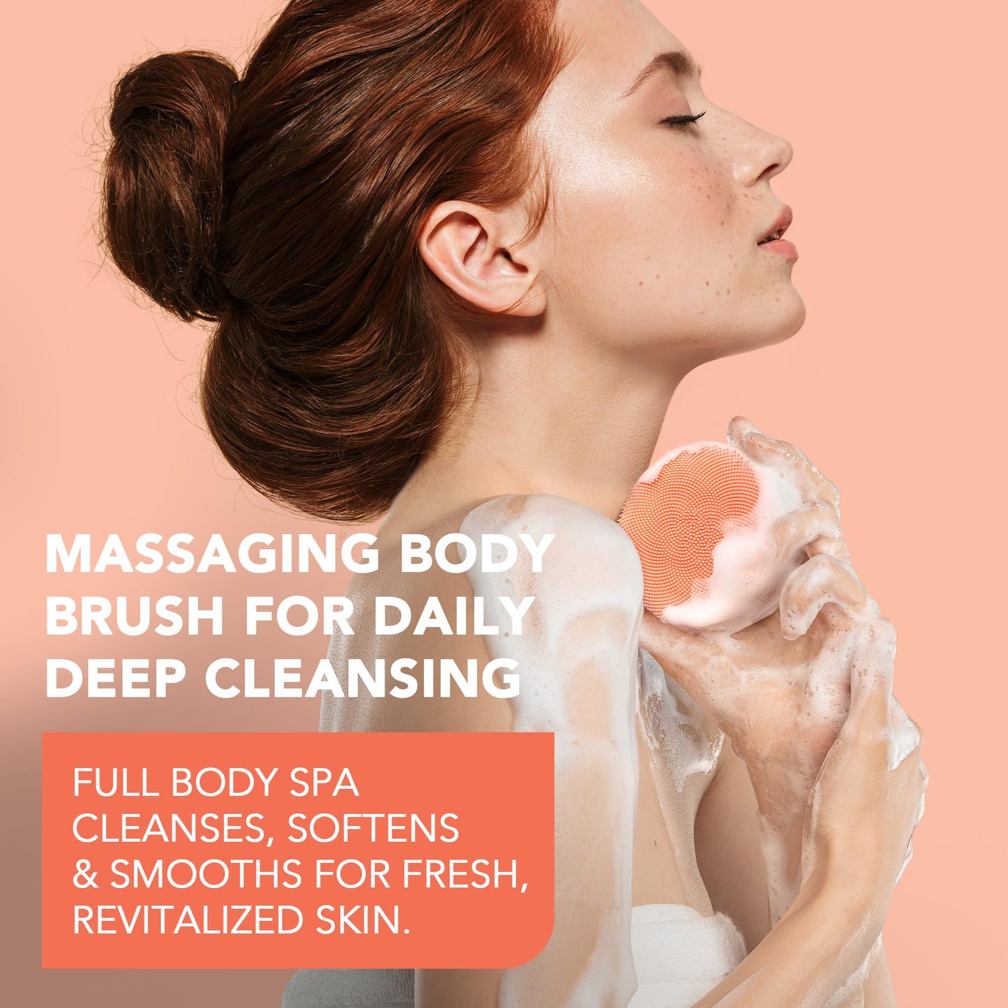 FOREO LUNA 4 body- Body Brush- Whole Body Skin Care - Exfoliating Body Scrubber- Enhances Absorption of Lotion Actives- Premium Lymphatic Drainage Beauty and Personal Care FOREO