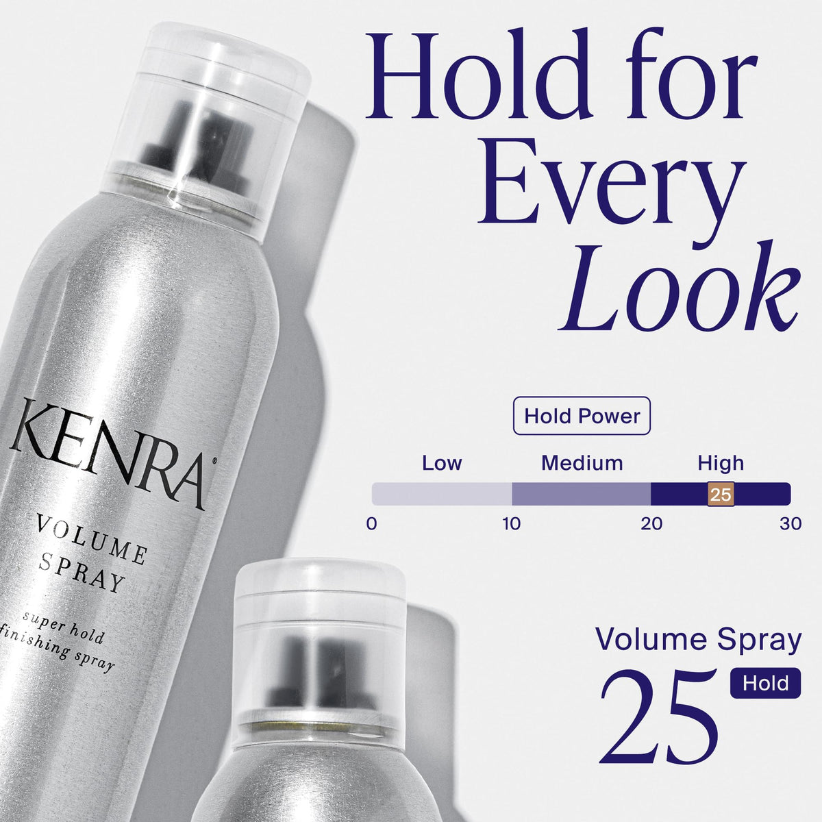 Kenra Professional Volume Spray 25 50% | Super Hold Finishing & Styling Hairspray | Flake-free & Fast-drying | Wind & Humidity Resistance | All Hair