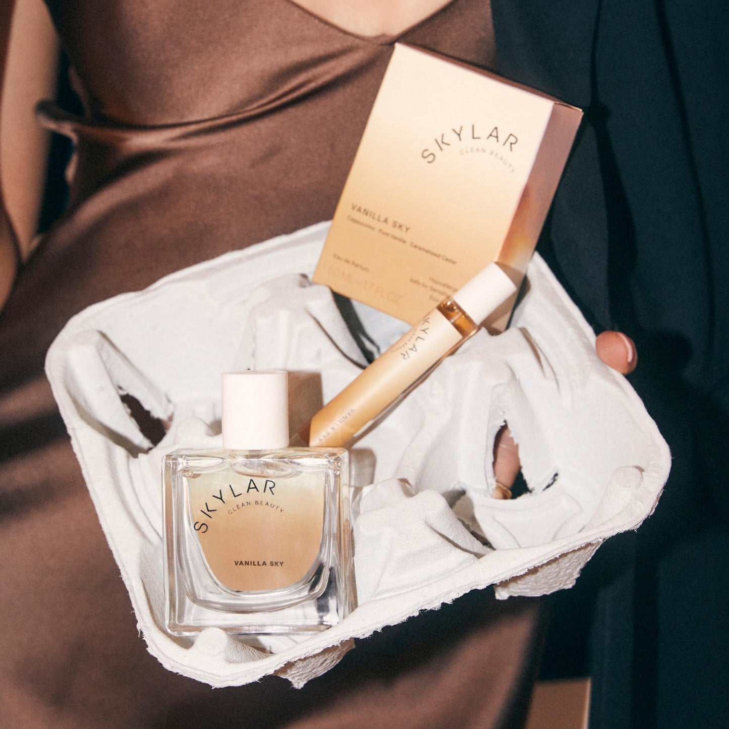 Skylar Vanilla Sky Travel Spray for Women - Mini Vanilla Perfume, Cappuccino, Cinnamon & Cedar Notes - Hypoallergenic, Vegan, Clean Fragrance Beauty & Personal Care Skylar