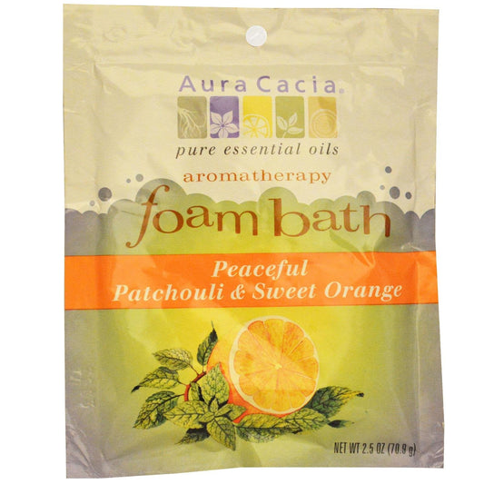 Aura Cacia Patchouli and Sweet Orange, Aromatherapy Foam Bath, 2.5 Ounce - 6 per case.6 Beauty & Personal Care Aura Cacia