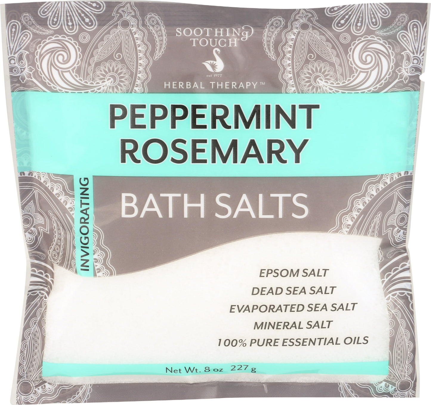 Soothing Touch Bath Salts Pouch, Peppermint Rosemary, 8 Ounce Beauty and Personal Care Soothing Touch