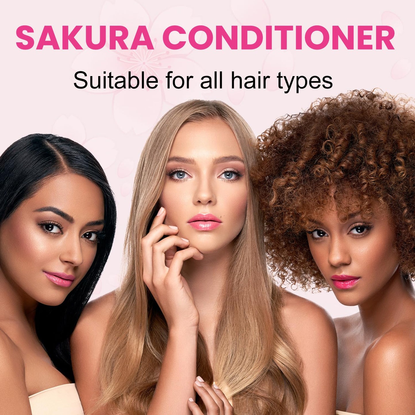 Sakura Shampoo + Conditioner Set, Japanese Shampoo,with Cherry Blossom Extract & Vitamin E, Clarifying - Volumizing Clarifying, Hydrating Beauty & Personal Care Soelegant
