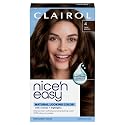Clairol Nice'n Easy Permanent Hair Dye, 4 Dark Brown Hair Color, 3 Count Beauty & Personal Care Clairol