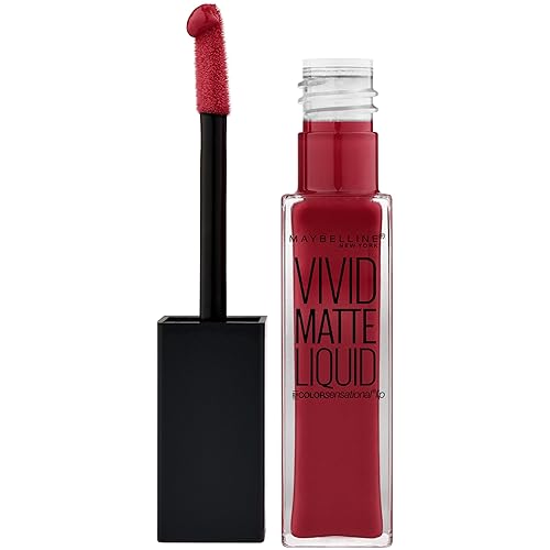 Maybelline New York Color Sensational Vivid Matte Liquid Lipstick, Red Punch, 0.26 fl. oz. Beauty & Personal Care MAYBELLINE