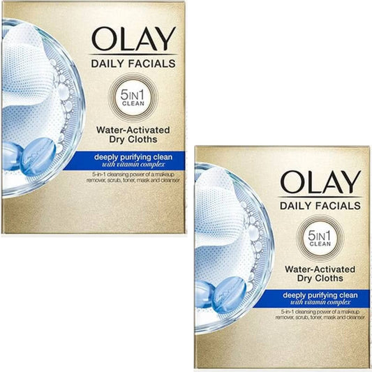 Olay 2-in-1 Combination/Oily Daily Facial Cloths, 33-Count (Pack of 2) Beauty & Personal Care Olay