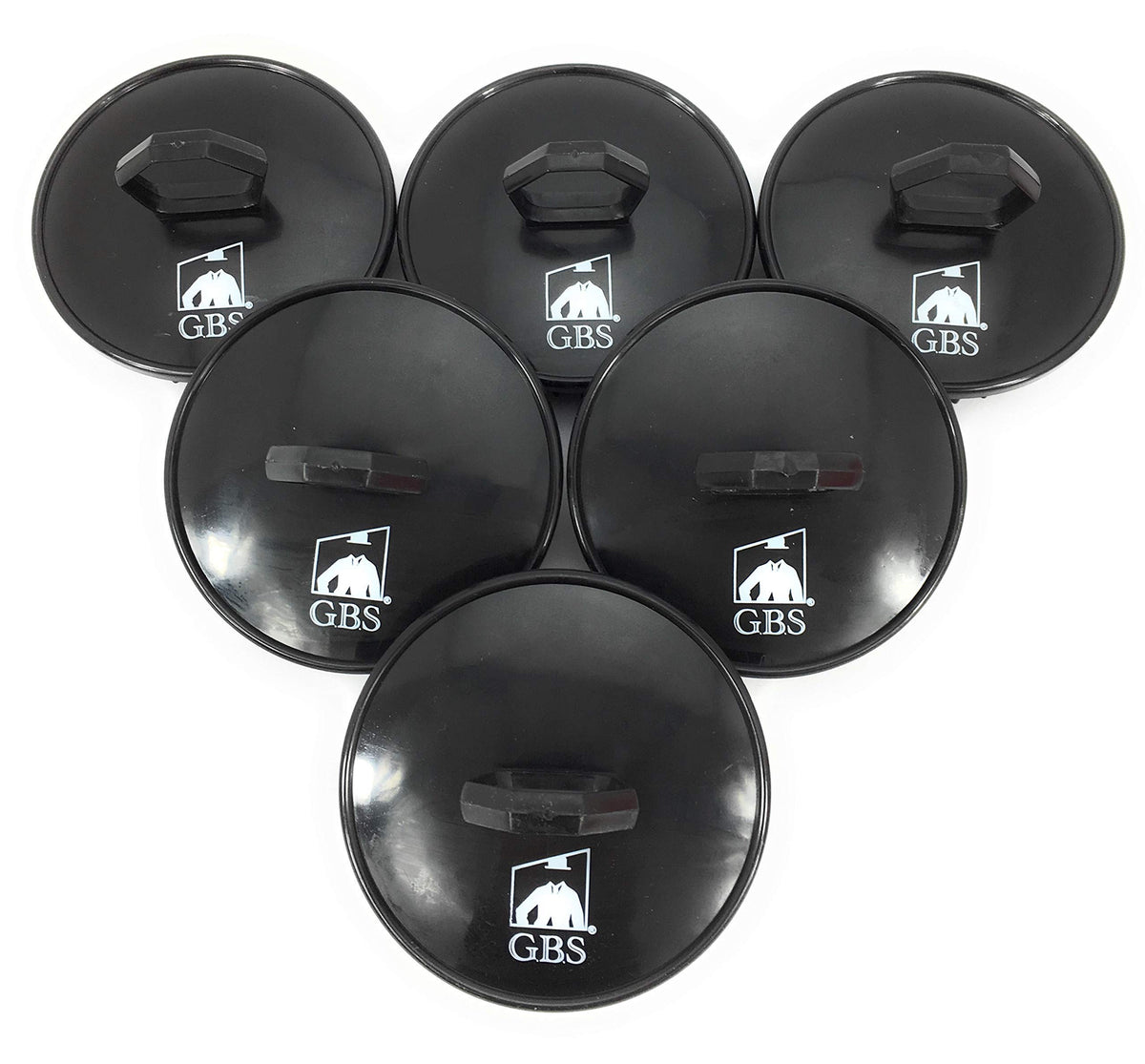 G.B.S Soft Scalp Massage Brush for Women and Men, Black, Pack of 6