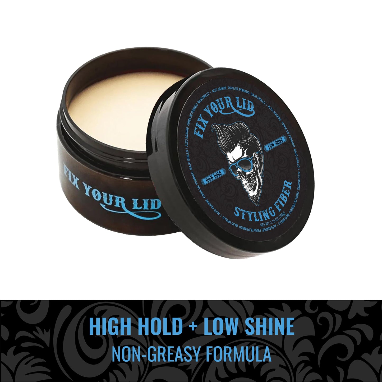 Fix Your Lid Hair Styling Fiber for Men & Boys – High Hold, Low Shine Styling Cream for Short Choppy Hair – Citrus Scent, 3.5 oz Beauty & Personal Care Fix Your Lid