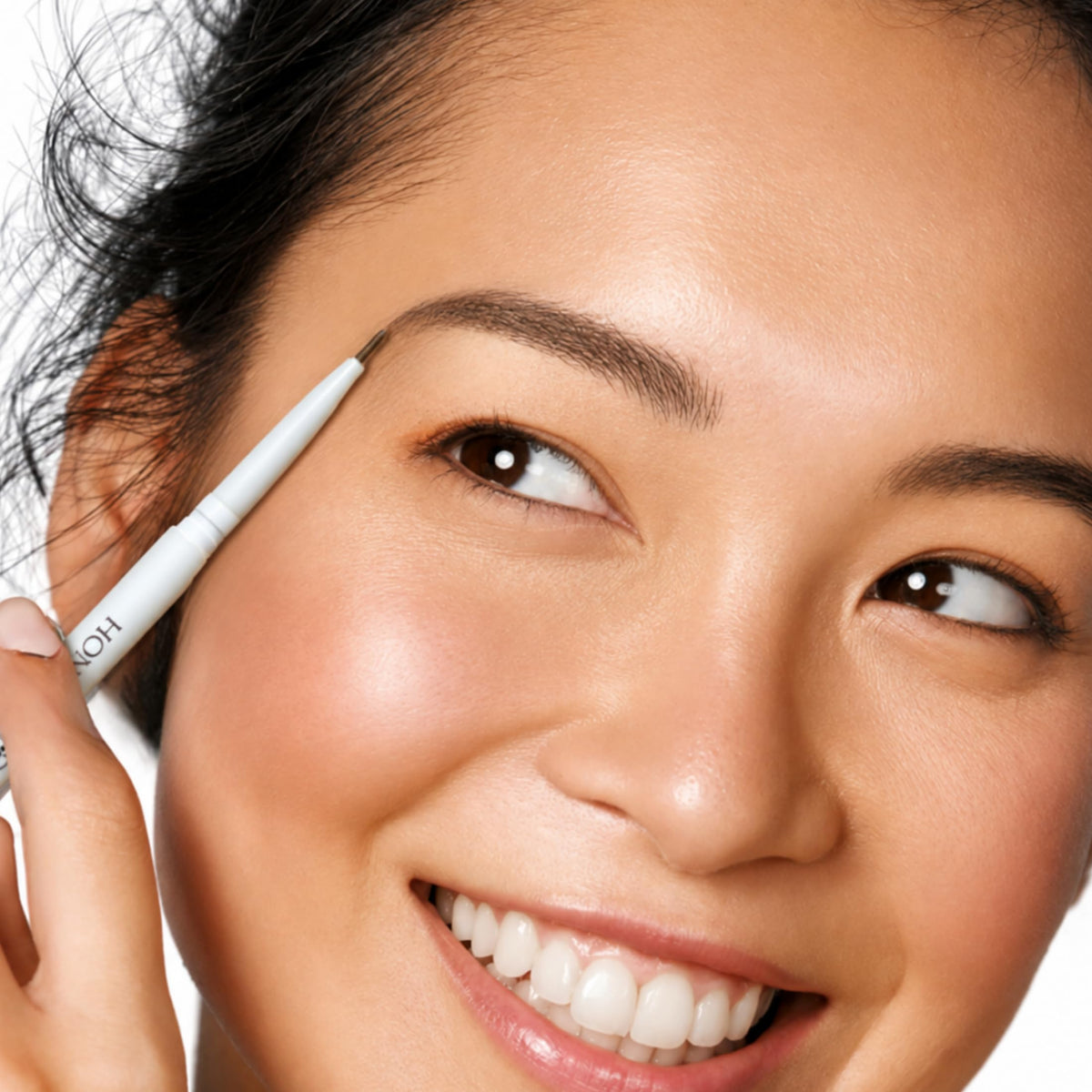 Honeybee Gardens Fine Point Brow Pencil, Walnut, Long-Lasting Eyebrow Definition, Vegan, Cruelty-Free Beauty