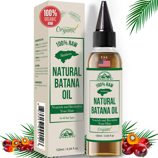 100% Organic Raw Batana Oil from Honduras for Growth, Nourishing & Strengthening All Hair Types | Dr. Sebi Hair Mask - Prevent Loss Beauty & Personal Care ANGELYCIA