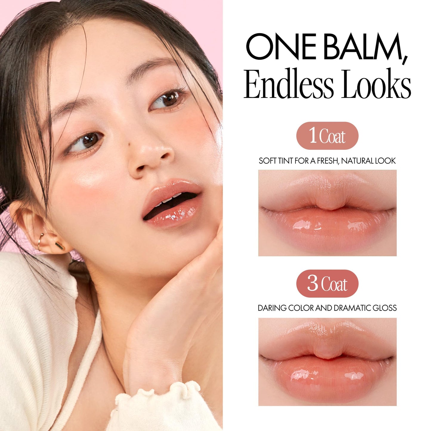 rom&nd Glasting Melting Balm - High-Shine, Hydrating Tinted Lip Balm - Buildable Gloss & Vegan Formula - Korean Glossy Lip Balm with Shea Butter 0.12 Beauty and Personal Care rom&nd