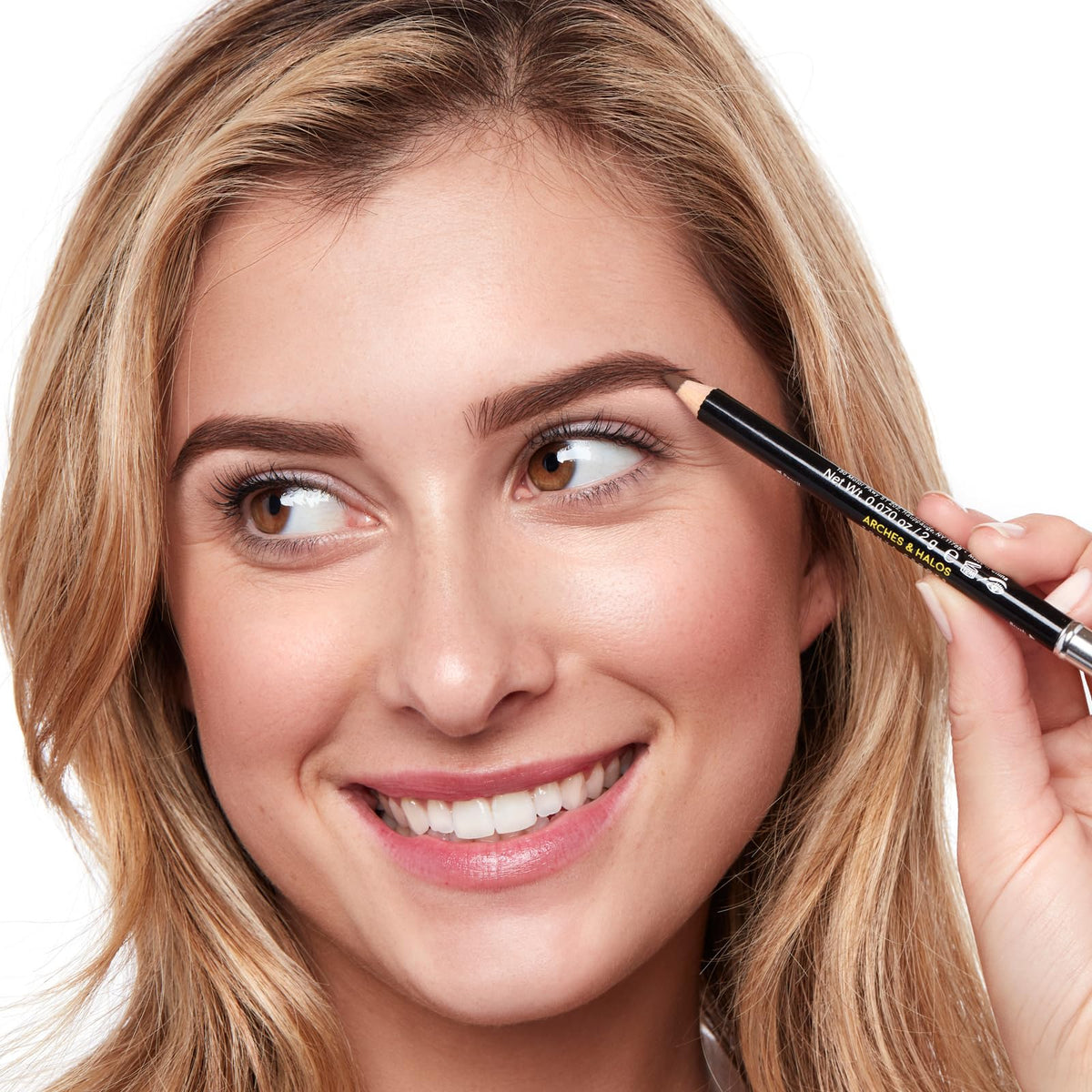 Arches & Halos Precision Brow Shaping Pencil - Double Sided Eyebrow Filler and Spoolie Brush - Creamy Texture for Shaping and Defining With Ease -