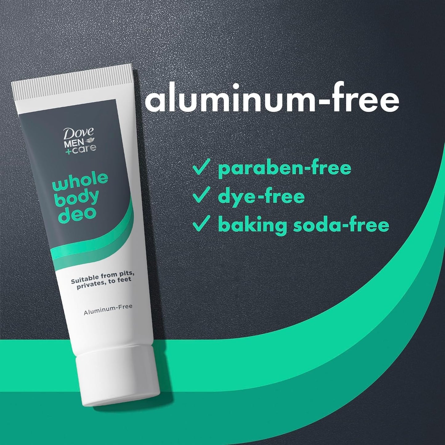 Dove Men+Care Whole Body Deo Aluminum-Free Deodorant Cream Aloe + Bamboo Suitable from Pits, Privates, to Feet 2.5 fl oz (Pack of 2) Beauty and Personal Care DOVE MEN + CARE