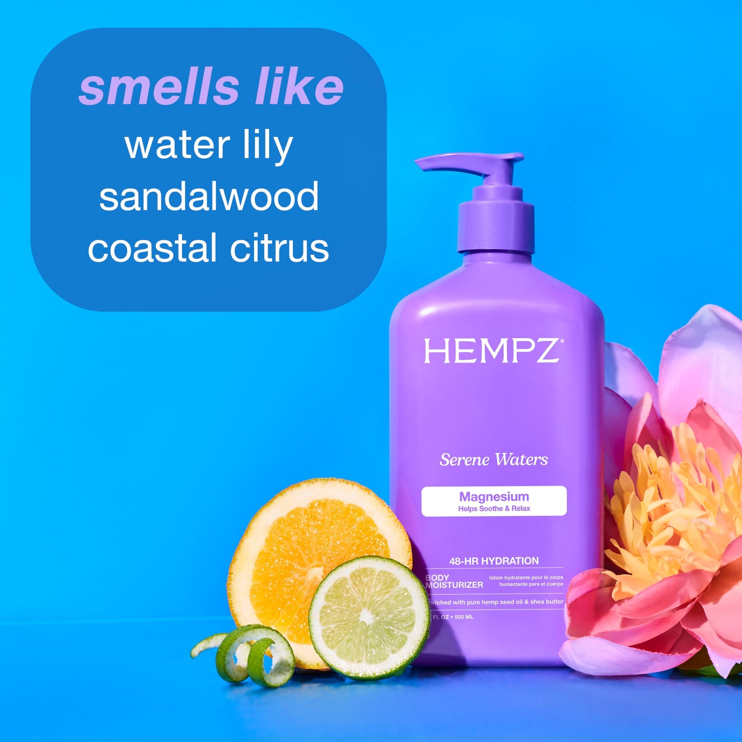 Hempz Magnesium Body Lotion for Sleep & Relaxation, Hydrating Lotion with Arnica, Electrolytes & Shea Butter, Calming Nighttime Moisturizer for Muscle Beauty & Personal Care Hempz