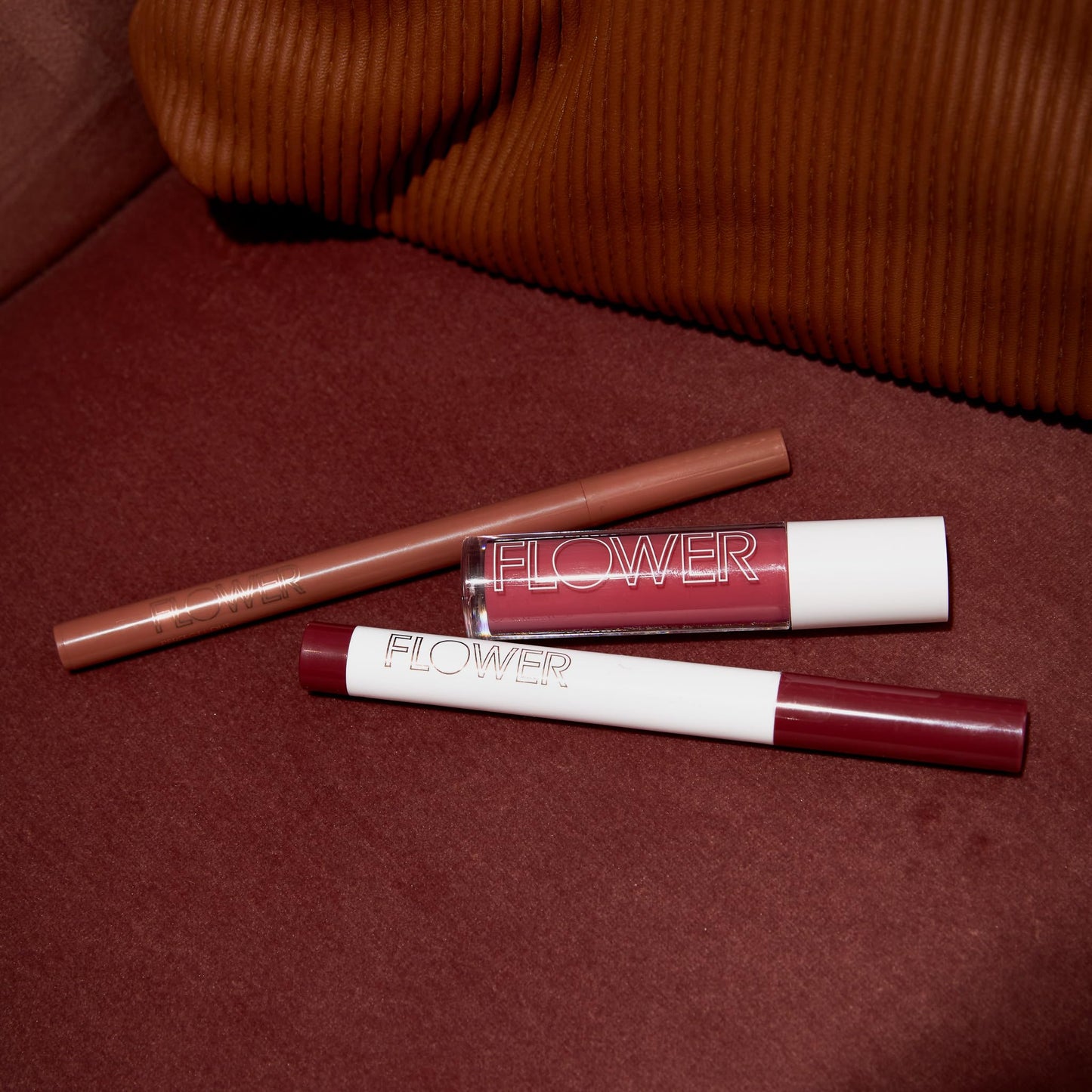 FLOWER BEAUTY By Drew Barrymore Scribble Stick Lip Liner + Eyeliner - Smooth Application + Blendable - 2-in-1 Lip + Eye Liner (Caramel) Beauty & Personal Care FLOWER