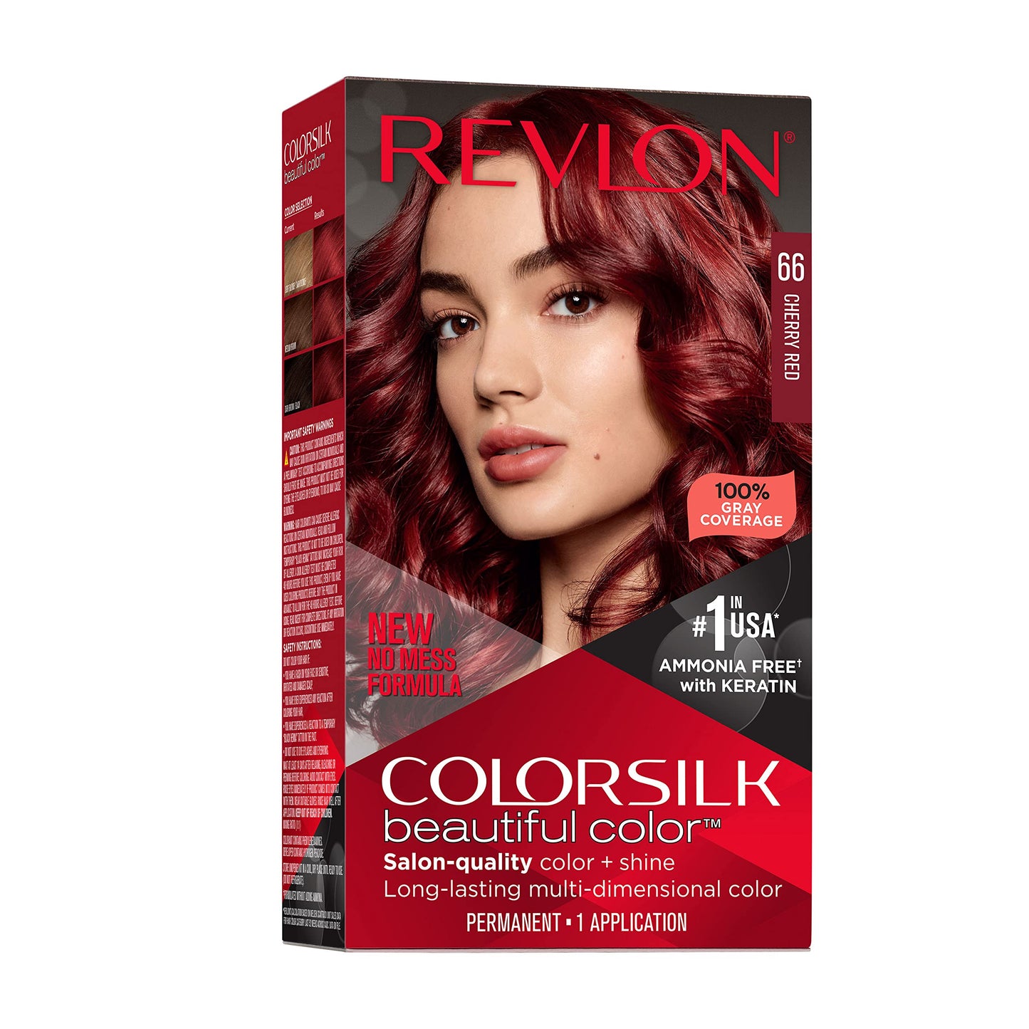 Revlon Colorsilk Beautiful Color Permanent Hair Color, Long-Lasting High-Definition Color, Shine & Silky Softness with 100% Gray Coverage, Ammonia Beauty & Personal Care REVLON