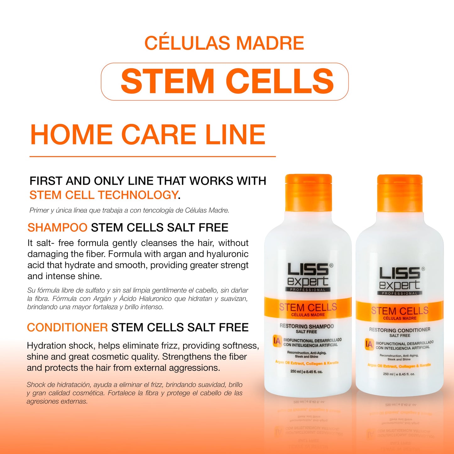Liss Expert Profesional Stem Cells Hair Smoothing Treatment Kit with Titanium Flat Iron DEAL (500 ml Complete kit) Beauty & Personal Care Liss Expert Professional