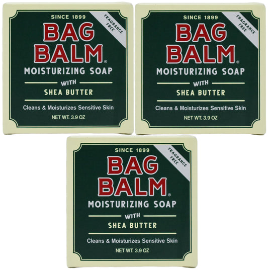 Bag Balm Vermont's Original Shea Butter Bar Soap (3-Pack) Beauty & Personal Care Bag Balm