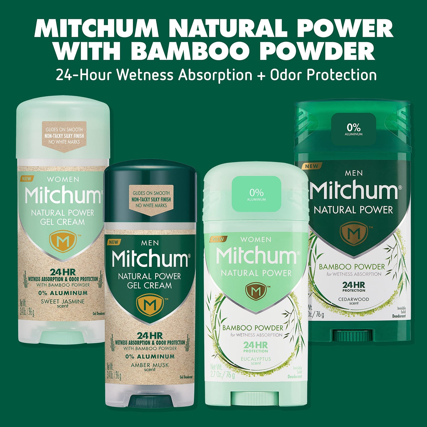 Mitchum Natural Power Gel Cream for Women, Sweet Jasmine, 3.4 oz. Beauty and Personal Care Mitchum