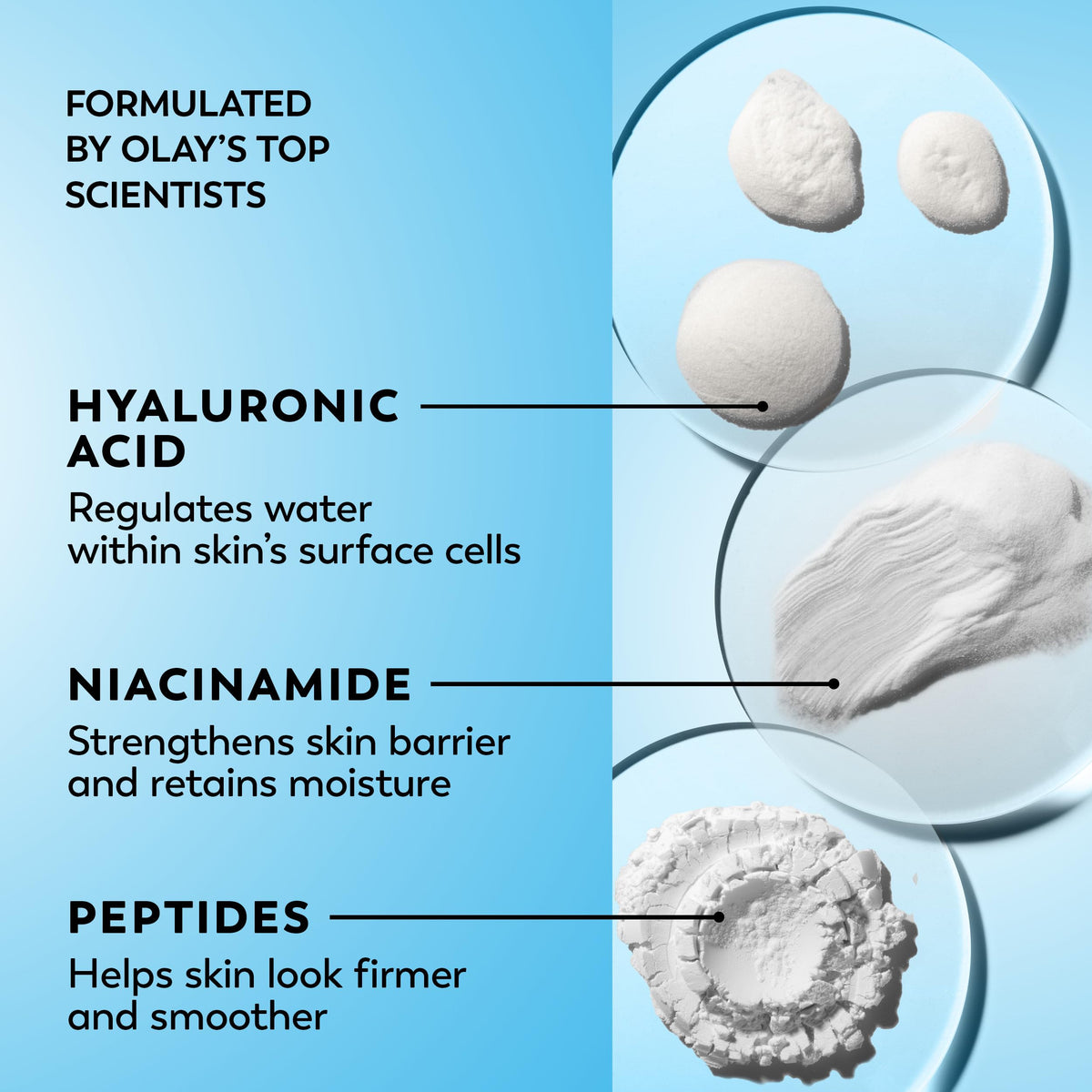 Olay Hyaluronic Acid Face Moisturizer, Instant Hydration for Women, Fragrance-Free - Dry Skin Solution, Glowing, Smoothing, Plumping, Renewing Beauty & Personal Care Olay